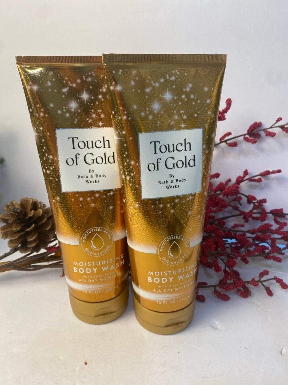 “Touch of Gold” 2 New Moisturizing Body Washes Full Size